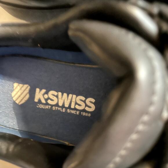 K Swiss Size 7.5 Women's Sneaker Court Style low Black  shoe Kayswiss - Picture 7 of 12